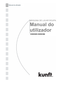 Manual Kunft KWM2486 Máquina de lavar roupa