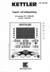 Bedienungsanleitung Kettler XTR-1 Crosstrainer