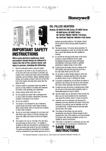Manual de uso Honeywell HZ-709 Calefactor