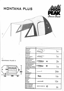 Subjectief Gelukkig Zichzelf Handleiding High Peak Montana Plus 5 Tent