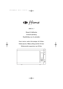 Mode d’emploi Carrefour Home HMC28-7 Micro-onde