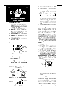 Handleiding Lorus W160 Uurwerk