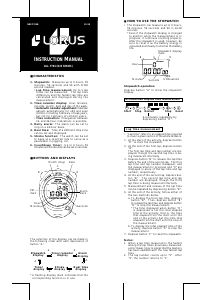 Manual Lorus Y704B Movement