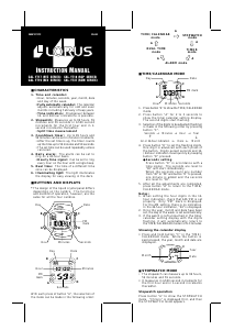 Manual Lorus Y719 Movement