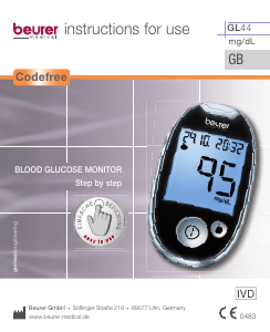 Handleiding Beurer GL44 Bloedglucosemeter