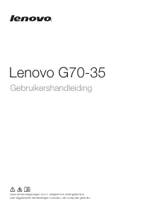 Handleiding Lenovo G70-35 Laptop
