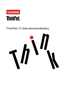 Handleiding Lenovo ThinkPad 13 Laptop