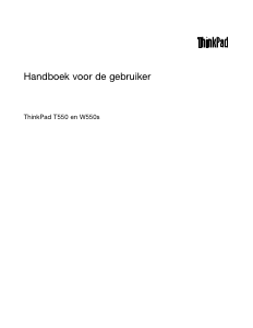 Handleiding Lenovo ThinkPad W550s Laptop