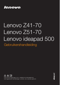 Handleiding Lenovo Z41-70 Laptop