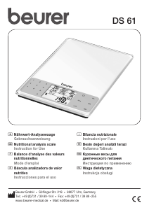 Manual Beurer DS 61 Kitchen Scale