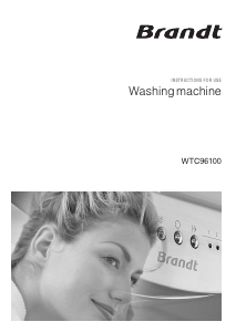 Manual Brandt WTC96100 Washing Machine