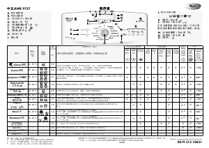 说明书 惠而浦AWE 9727洗衣机