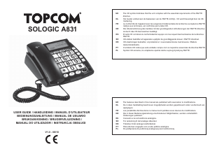 Mode d’emploi Topcom Sologic A831 Téléphone