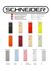 Bedienungsanleitung Schneider SL210B Kühl-gefrierkombination