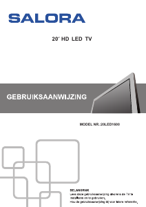 Mode d’emploi Salora 20LED1600 Téléviseur LED