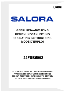 Mode d’emploi Salora 22FSB5002 Téléviseur LED