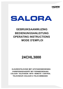 Mode d’emploi Salora 24CHL3000 Téléviseur LED