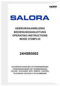 Mode d’emploi Salora 24HSB5002 Téléviseur LED