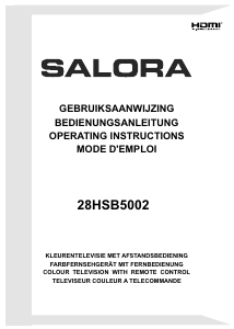 Handleiding Salora 28HSB5002 LED televisie