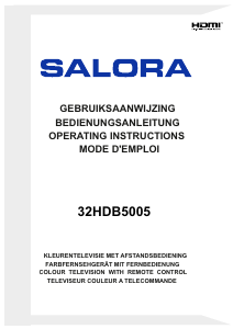 Mode d’emploi Salora 32HDB5005 Téléviseur LED