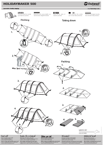 Handleiding Outwell Holidaymaker 500 Tent
