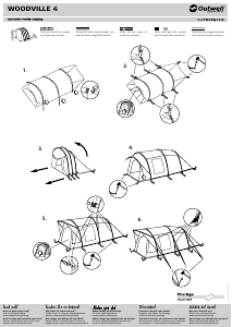 Bedienungsanleitung Outwell Woodville 4 Zelt