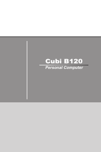 Handleiding MSI Cubi N-066WE Desktop