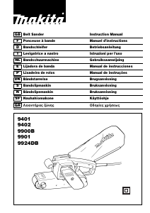 Manual Makita 9402 Lixadeira de rolos