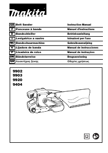 Brugsanvisning Makita 9404 Båndsliber