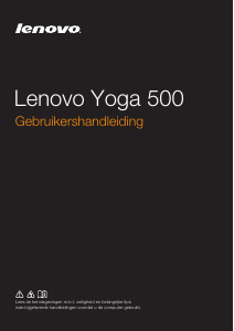 Handleiding Lenovo Yoga 500-14IBD Laptop
