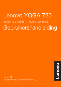Handleiding Lenovo Yoga 720-13IKB Laptop