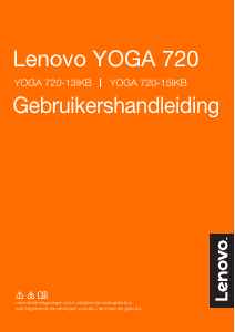 Handleiding Lenovo Yoga 720-15IKB Laptop