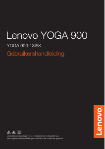 Handleiding Lenovo Yoga 900-13ISK Laptop