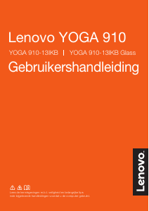 Handleiding Lenovo Yoga 910-13IKB Laptop