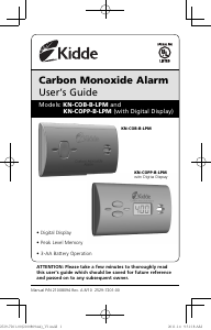 Manual Kidde KN-COB-B-LPM Carbon Monoxide Detector