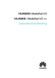 Handleiding Huawei MediaPad M5 Pro Tablet