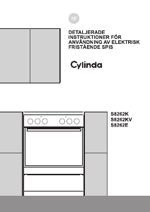 Bruksanvisning Cylinda S 8272 KV Spis