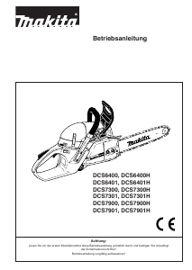 Bedienungsanleitung Makita DCS6400H Kettensäge