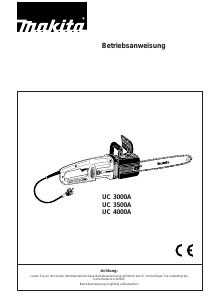 Bedienungsanleitung Makita UC3000A Kettensäge