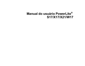 Manual Epson PowerLite W17 Projetor