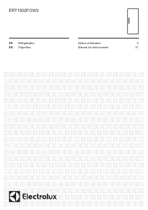 Manual de uso Electrolux ERT1502FOW3 Refrigerador