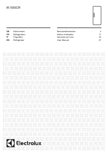 Manuale Electrolux IK1555CR Frigorifero