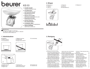 Bedienungsanleitung Beurer KS 03 Küchenwaage