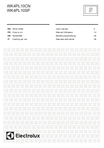 Manuale Electrolux WK4PL10CN Cantinetta vino