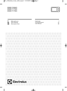 Manual Electrolux EMS17176OW Microwave