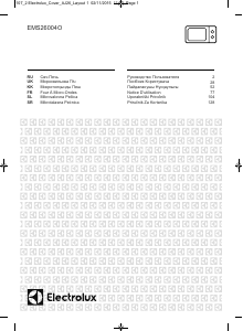 Руководство Electrolux EMS26004OK Микроволновая печь
