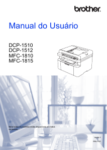 Manual Brother DCP-1512 Impressora multifunções