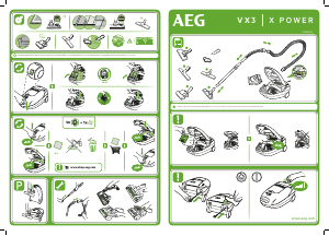 Εγχειρίδιο AEG VX3-1-WB-P Ηλεκτρική σκούπα