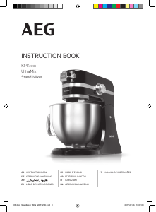 Manual AEG KM4100 Batedeira com taça