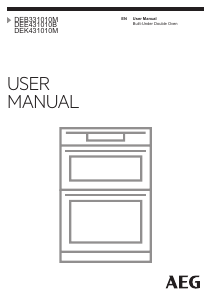 Manual AEG DEB331010M Oven